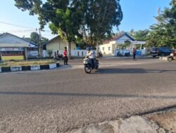 Awali Hari Libur dengan Pelayanan Humanis, Sat Samapta Polres Sukamara Laksanakan Pengaturan Pagi