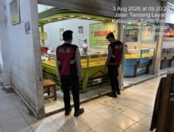 *Tim Patroli Presisi Sampaikan Layanan Call Center 110 kepada Pemilik Kios Emas Delima, Antisipasi Gangguan Kamtibmas*