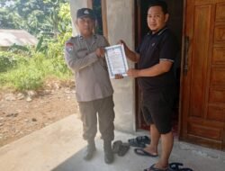 *Bhabinkamtibmas Polsek Patangkep Tutui Gencarkan Sosialisasi Maklumat Kapolda Kalteng tentang Larangan Karhutla di Desa Kambitin*