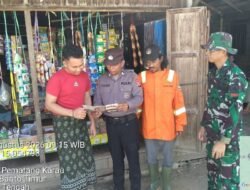 *Bhabinkamtibmas Polsek Pematang Karau Sosialisasi Maklumat Kapolda Kalteng kepada Warga di Desa Tuyau*