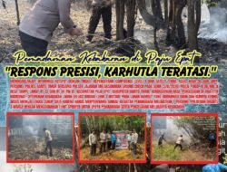 *Kapolsek dan Personel Polres Bartim Lakukan Groundcheck Hotspot di Desa Tampu Langit, Tiga Hektare Lahan Terbakar Berhasil Dipetakan*