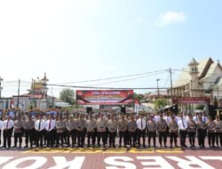 Upacara Welcome And Farewell Parade Kapolres Kobar Berlangsung Khidmat