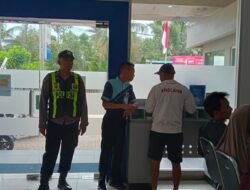 Cegah Aksi Kriminal di Objek Vital, Polsek Kapuas Barat Tingkatkan Patroli di Bank BRI Cabang Mandomai