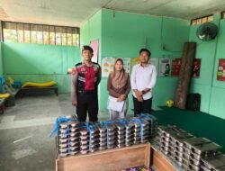 Personel Sat Samapta Polres Sukamara Kawal Penyaluran Makan Bergizi Gratis di Kota Sukamara