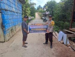 Upaya Pencegahan Kebakaran Hutan dan Lahan di Kecamatan Katingan Hulu dan Bukit Raya, Bhabinkamtibmas sosialisasi kepada masyarakat.