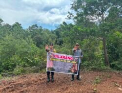 *Bhabinkamtibmas Polsek Dusun Tengah Siaga Cegah Karhutla, Patroli dan Sosialisasi di Desa Turan Amis*