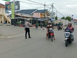 Satlantas Polres Barsel Gatur Lalin Pagi Hari Wujudkan Kamseltibcarlantas Bagi Pengguna Jalan di Pagi Hari