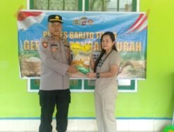 *Gerakan Pangan Murah Polsek Dusun Tengah Diserbu Warga, Ratusan Kilogram Beras SPHP Ludes Terjual*