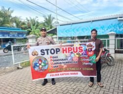 Ciptakan Kamtibmas Kondusif, Polsek Kapuas Barat Gencarkan Imbauan Anti-Hoaks, Ujaran Kebencian, dan SARA