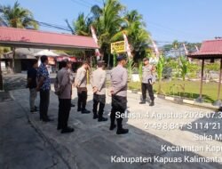 Pimpin Apel Pagi, Kapolsek Kapuas Barat Tekankan Disiplin Personel dan Peningkatan Kualitas Pelayanan Publik