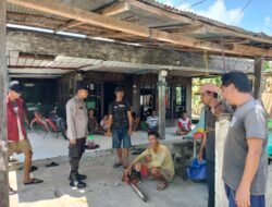 Antisipasi Penambangan Ilegal, Polsek Karau Kuala Berikan Imbauan Dengan Warga