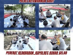 Pererat Keakraban, Kapolres Kobar Gelar Sarapan Pagi Bersama Personel
