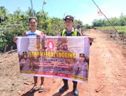 Cegah Banjir dan Longsor, Polsek Kapuas Barat Ajak Warga Tinggalkan Praktik Pembalakan Liar