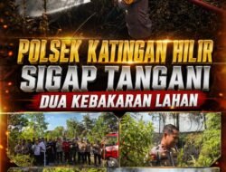 Polsek Katingan Hilir Sigap Tangani Dua Kebakaran Lahan
