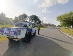 Satlantas Polres Gunung Mas Intensifkan Patroli di Jalur Rawan Laka