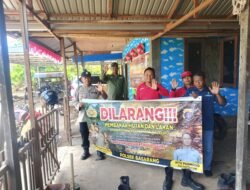 Cegah Terjadinya Karhutla, Anggota Polsek Basarang Lakukan Sosialisasi Secara Rutin