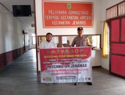 Cegah Pungli, Personel Polsek Jenamas Gencar Beri Imbauan Dengan Masyarakat
