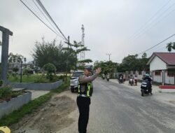 Personel Satlantas Polres Gumas Pastikan Keselamatan di Jalan