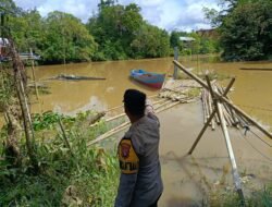 Langkah Responsif Personel Polsek Manuhing Lindungi Keselamatan Warga