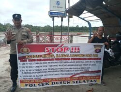 Antisipasi Pungli, Personel Polsek Dusun Hilir Gencarkan Sosialisasi Larangan Pungli Dengan Warga