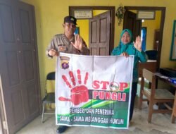 Cegah Pungli, Personel Polsek Dusut Sosialisasikan Perpres Nomo 87 Tahun 2016 Dengan Warga