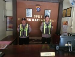 Pastikan Keamanan Markas Komando dan Pelayanan Masyarakat, Polsek Kapuas Barat Gelar Siaga Jaga Mako