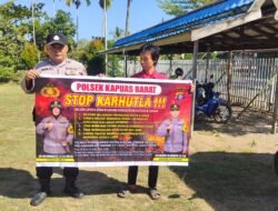Cegah Kerusakan Lingkungan, Polsek Kapuas Barat Gencarkan Imbauan Karhutla di Kelurahan Mandomai