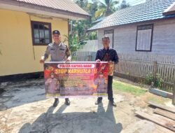 Cegah Kebakaran Hutan dan Lahan, Polsek Kapuas Barat Gencarkan Imbauan di Kelurahan Mandomai