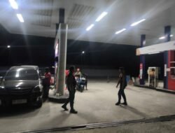 Antisipasi Kerawanan Malam, Sat Samapta Polres Sukamara Pantau SPBU Sukamara