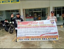 Cegah Penambangan Ilegal, Polsek Dusel Gencar Beri Imbauan