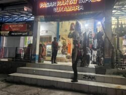 Sat Samapta Sisir Pasar Inpres Malam Hari, Lindungi Kios dan Aset Pedagang