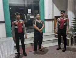 Perkuat Keamanan Fasilitas Keuangan, Sat Samapta Patroli Malam di Bank Kalteng Sukamara
