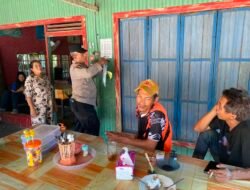 Cegah Karhutla, Personel Polsek Basarang Sosialisasi Maklumat Kapolda Kalteng