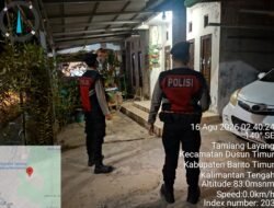 Patroli Dini Hari, Satsamapta Polres Bartim Sambangi Pemukiman Pondok Karet
