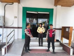 Sat Samapta Polres Sukamara Perkuat Pengawasan Bank Kalteng Cabang Sukamara