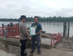 Cegah Penambangan Ilegal, Polsek Dusel Gencar Beri Imbauan Dengan Masyarakat