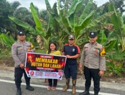 Bhabinkamtibmas Piket Polsek Tws Garing dan Pulau Malan terus sosialisasi Stop Karhutla kpd Masyarakat.