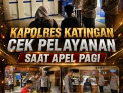 Kapolres Katingan Cek Pelayanan Saat Apel Pagi