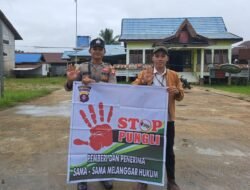 Personel Polsek Dusut Sosialisasikan Perpres Nomo 87 Tahun 2016 Dengan Masyarakat