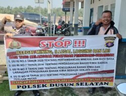 Cegah Penambangan Ilegal, Polsek Dusel Gencar Berikan Imbauan Kepada Warga Masyarakat