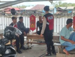 Sat Samapta Polres Sukamara Jaga Keamanan Aktivitas di Pelabuhan Speed Boat