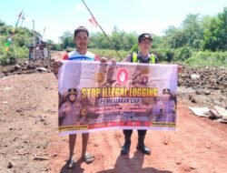 Polsek Kapuas Barat Gencarkan Sosialisasi Illegal Logging, Warga Diimbau Jaga Kelestarian Hutan
