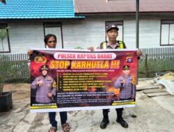 Cegah Karhutla dari Hulu, Polsek Kapuas Barat Ajak Warga Buka Lahan Tanpa Bakar
