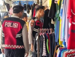 Keramaian Pasar Inpres Dipantau, Sat Samapta Cegah Gangguan di Tengah Aktivitas Jual Beli