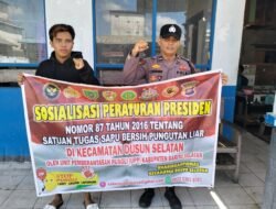Cegah Pungutan Liar, Personel Polsek Karau Kuala Gencar Beri Imbauan Kepada Warga Masyarakat