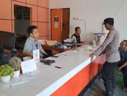 Personel Polsek Dusut Sosialisasikan Perpres Nomo 87 Tahun 2016 Tentang Saber Pungli