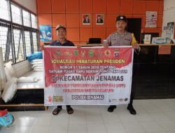 Cegah Pungli, Personel Polsek Jenamas Gencar Beri Imbauan Kepada Warga Masyarakat
