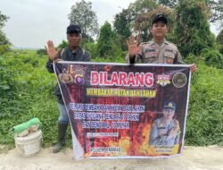 Antisipasi Karhutla, Personel Polsek Jenamas Terus Melakukan Sosialisasi Dengan Warga Masyarakat