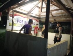Tingkatkan Kesiagaan, Personel Polsek Manuhing Beri Arahan Strategis bagi Awak Pos Kamling Tumbang Talaken