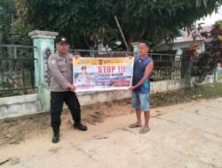 STOP TAMBANG ILEGAL, KANIT BINMAS POLSEK MARIKIT EDUKASI WARGA TUMBANG HIRAN